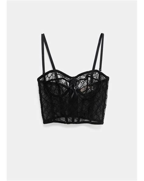 black gucci bralette